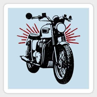 Vintage Motor Bike Sticker